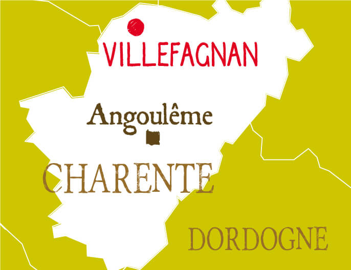 Carte Fermes de Chassagne en Charente lentille verte